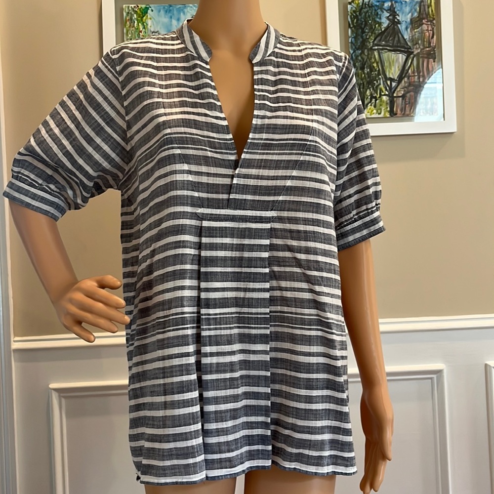 J Crew striped blouse
